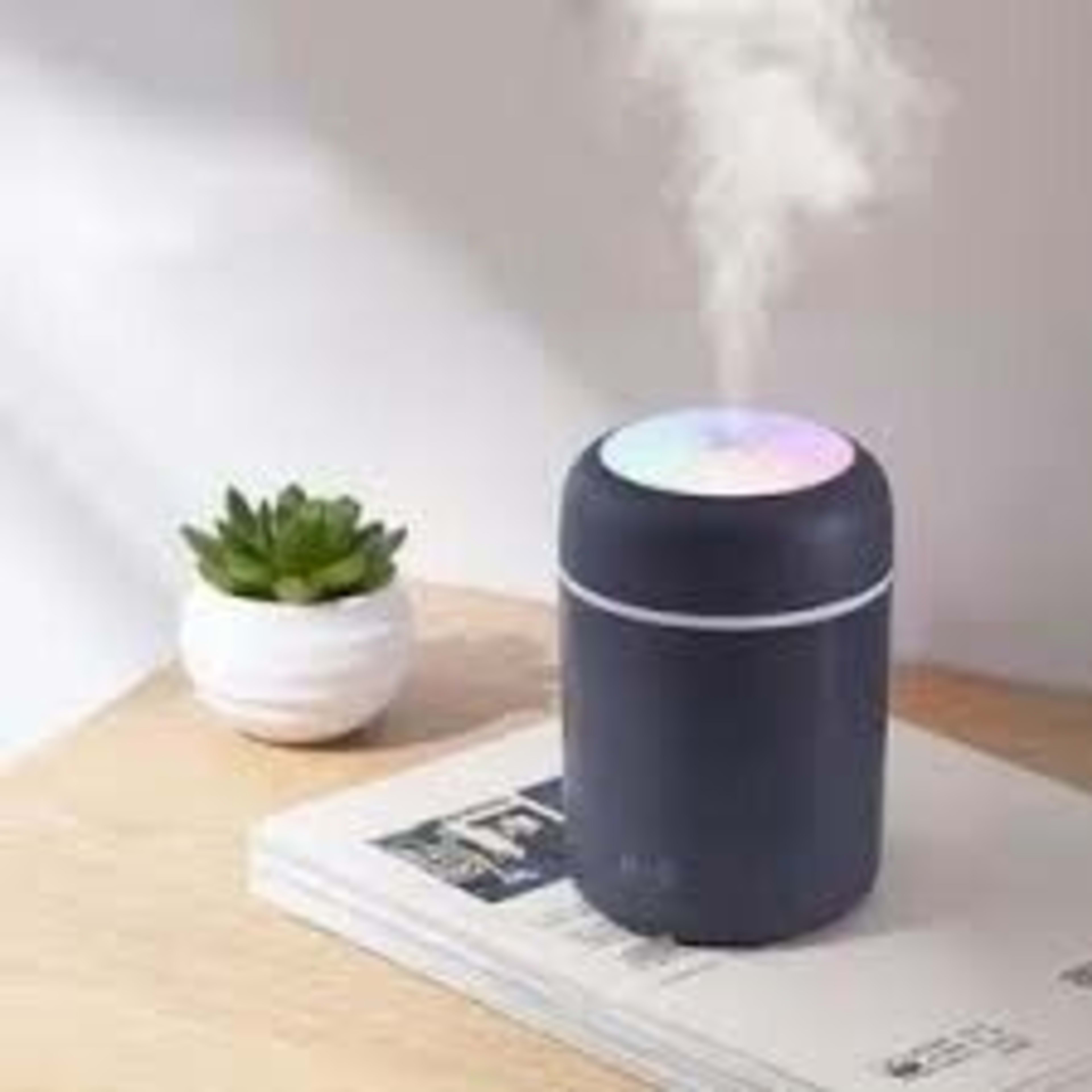HUMIDIFICADOR RGB 300ML BLANCO Y NEGRO 