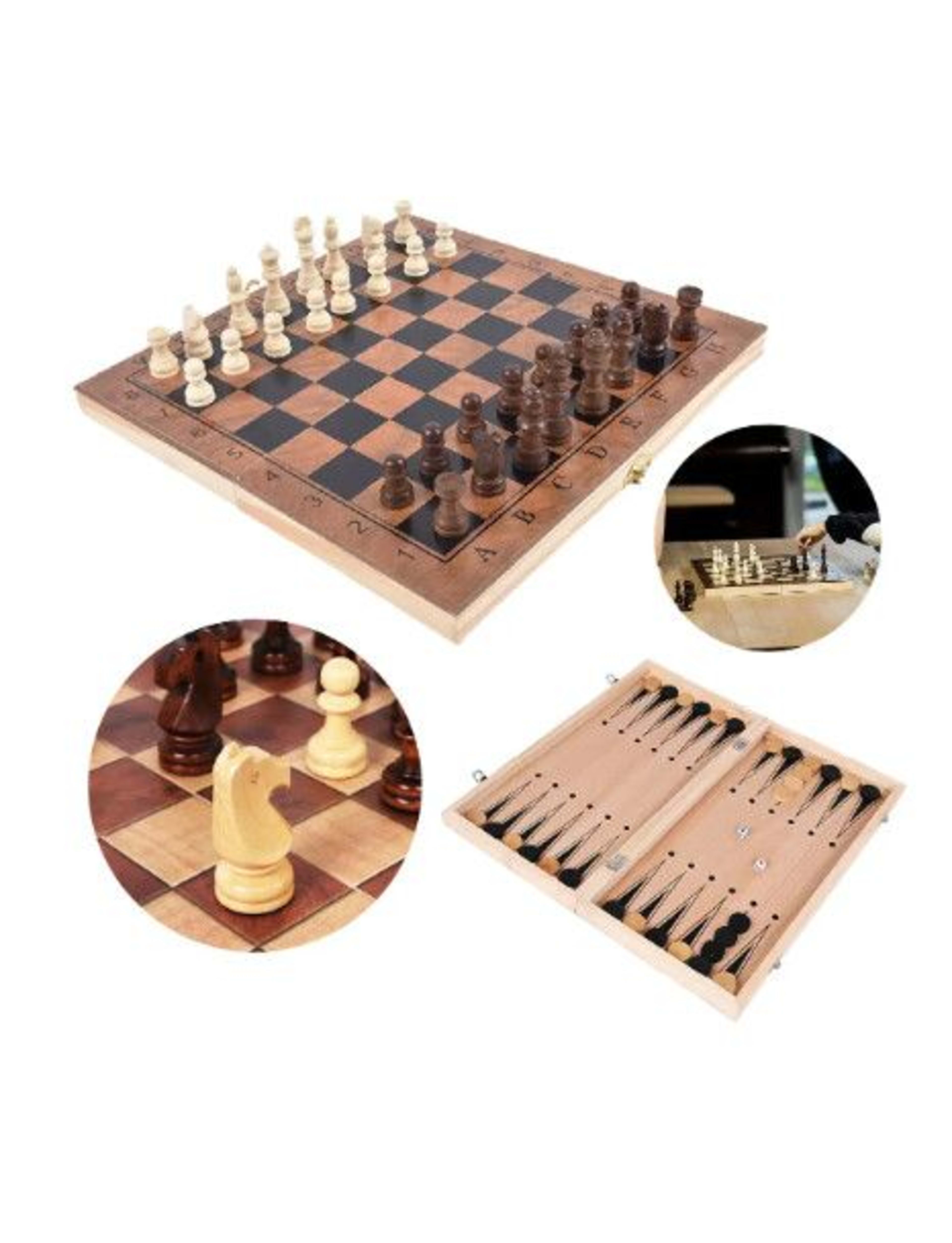 JUEGO AJEDREZ 3 EN 1