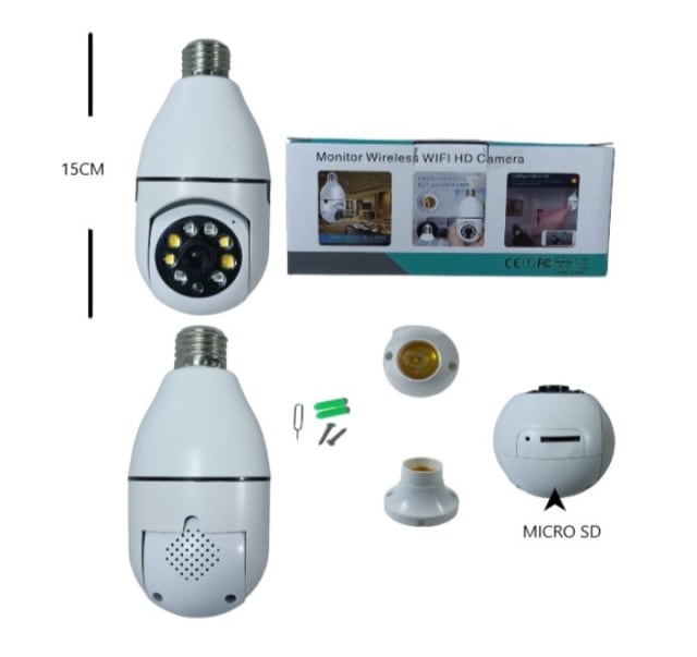Cámara Wifi Foco 360 °