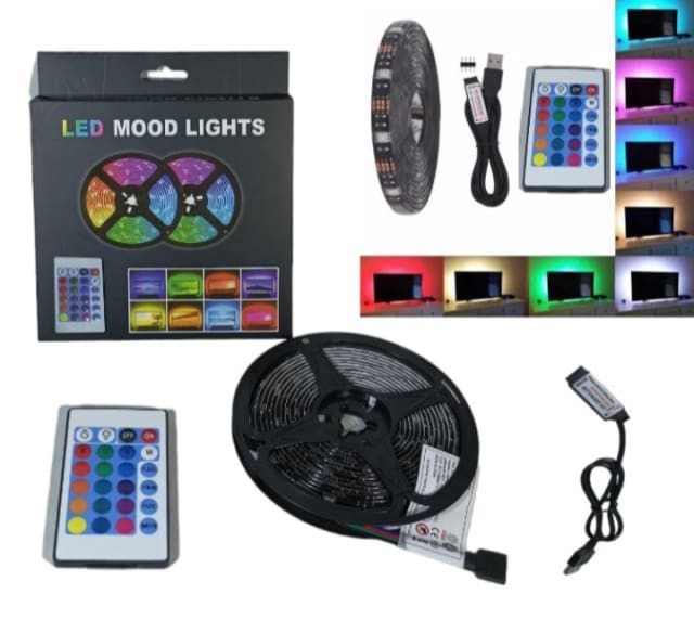 Tira led 50x50 para tv - conexion usb 