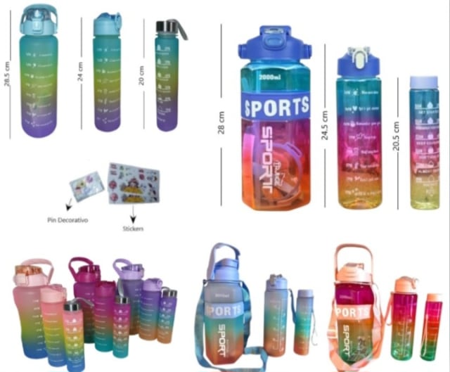 Botella Sport 3 en 1