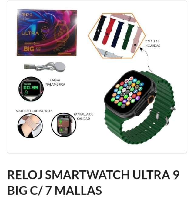Reloj SmartWatch Ultra 9