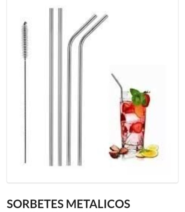 Set Sorbete Metálico x4 