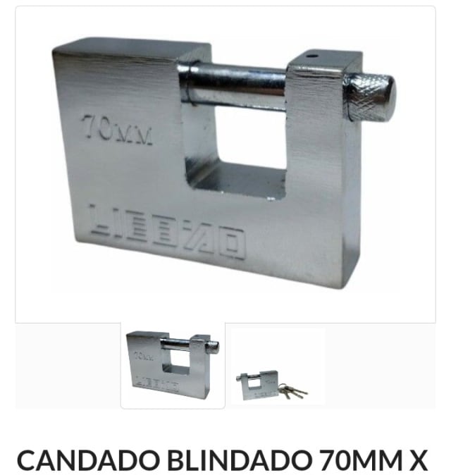 Candado blindado 70mm