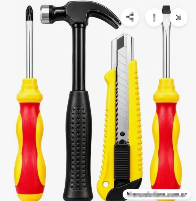 Set de herramientas 4 piezas