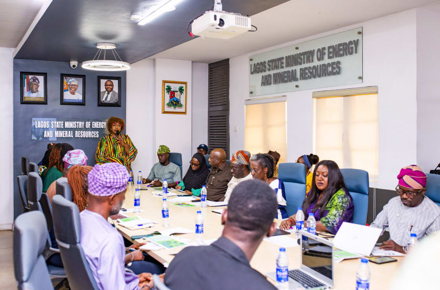 Lagos State Ministry of Energy and Mineral Resources convening a cleaner energy stakeholder session for LCESIC