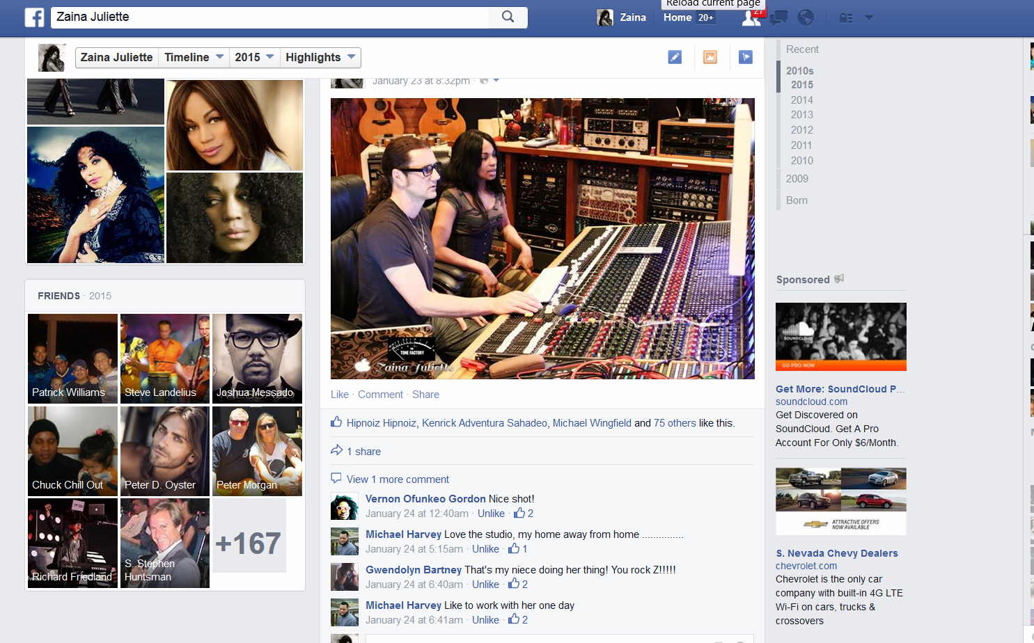 ReverbNation likes