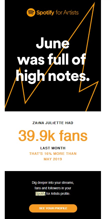 Spotify fan stats