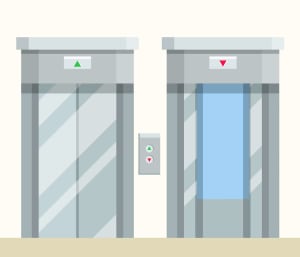 elevador em predio antigo