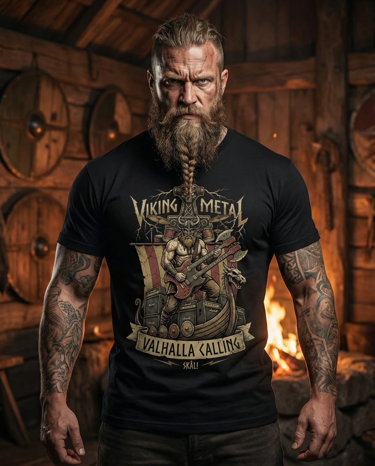 Valhalla Calling Viking Metal Tee