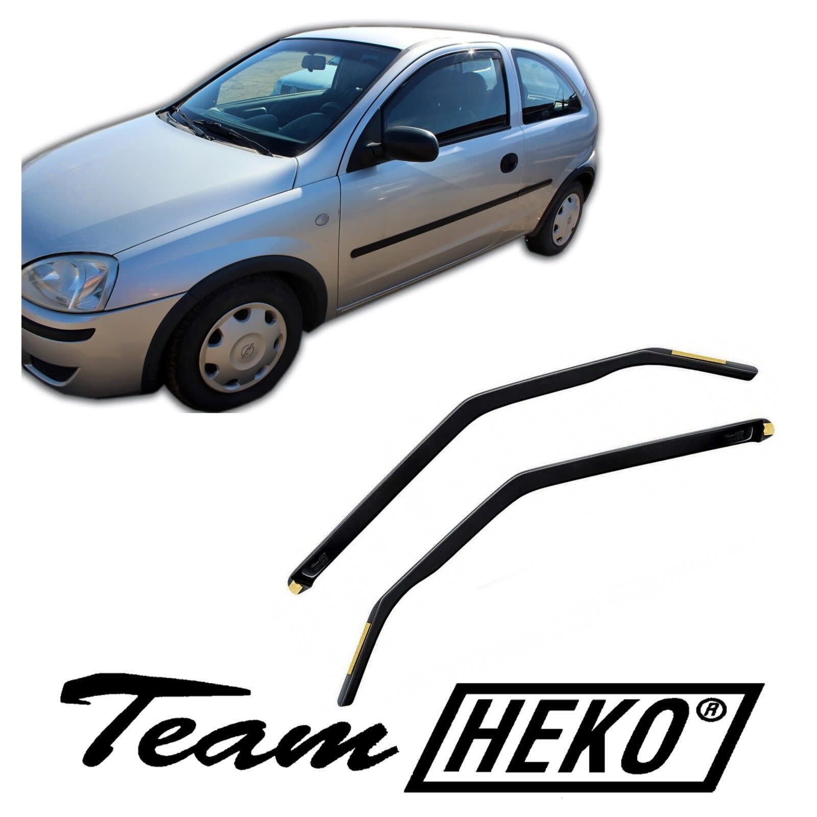 Ветробрани HEKO 2 броя предни за OPEL Corsa C 3 врати 2000-2006