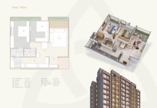 Living room of apartments in Memnagar, Ahmedabad