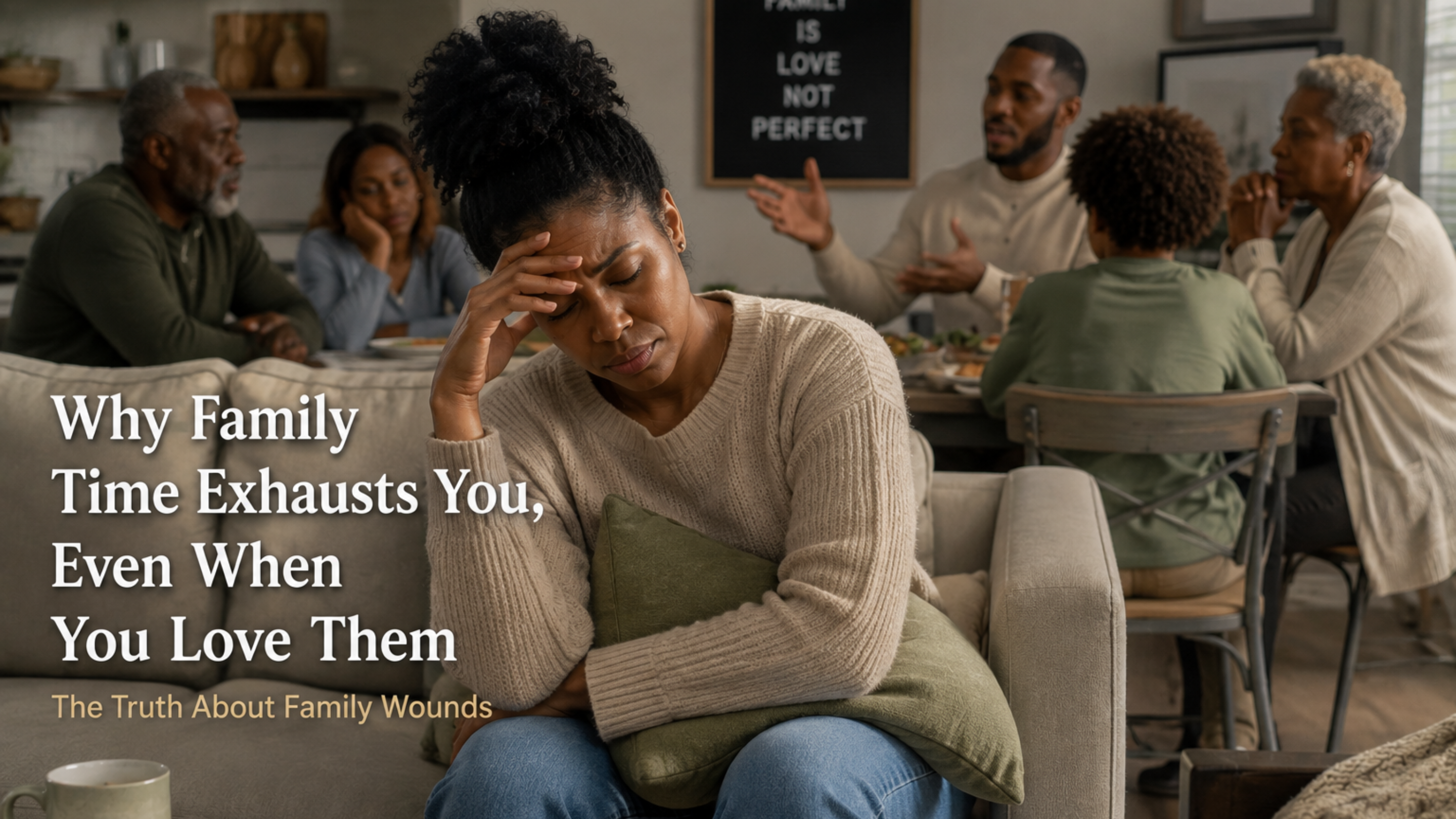 Why Family Time Exhausts You Even When You Love Them. The Truth About Family Wounds