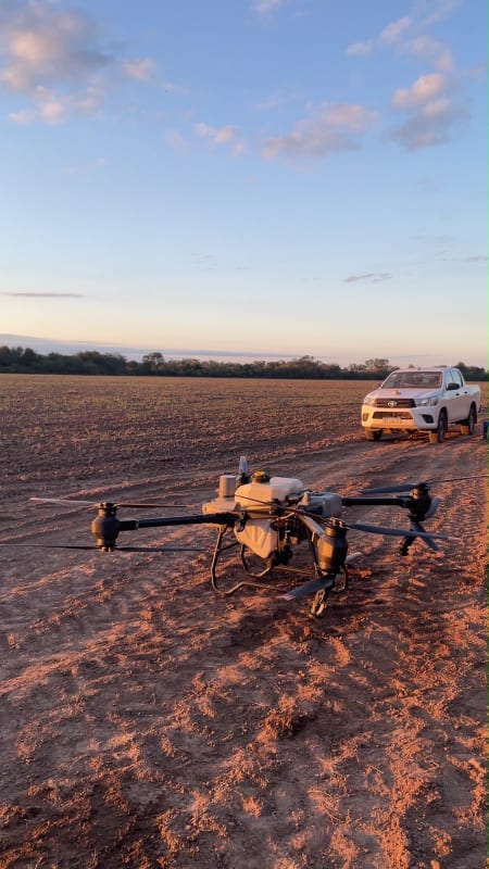 Servicio con Drone Siembra/Fertilización/Pulverización