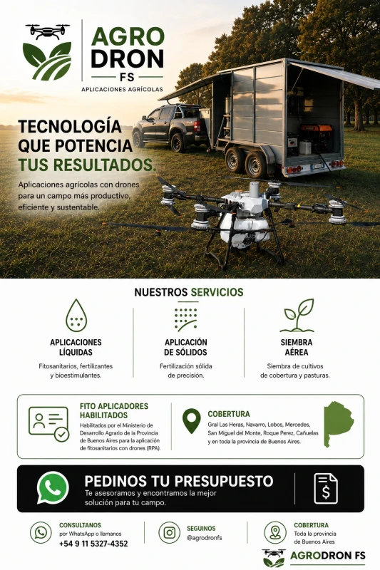 Aplicaciones con Drones dji Agras T100