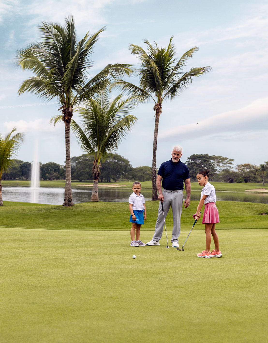 Golf en familia