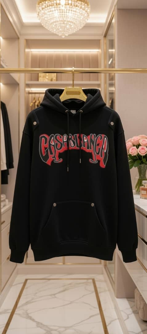 Casablanca Gothic Logo Oversized Hoodie
