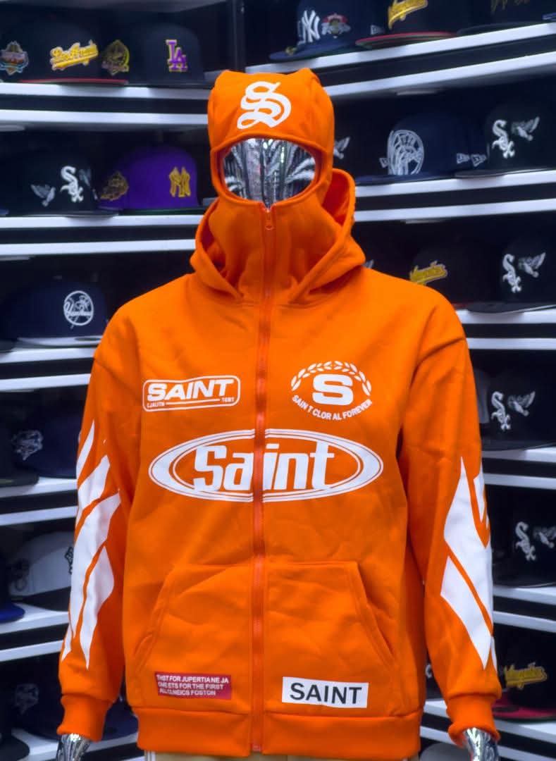 Atlanta Established 2024 Star-Sleeve Zip-Up Hoodie