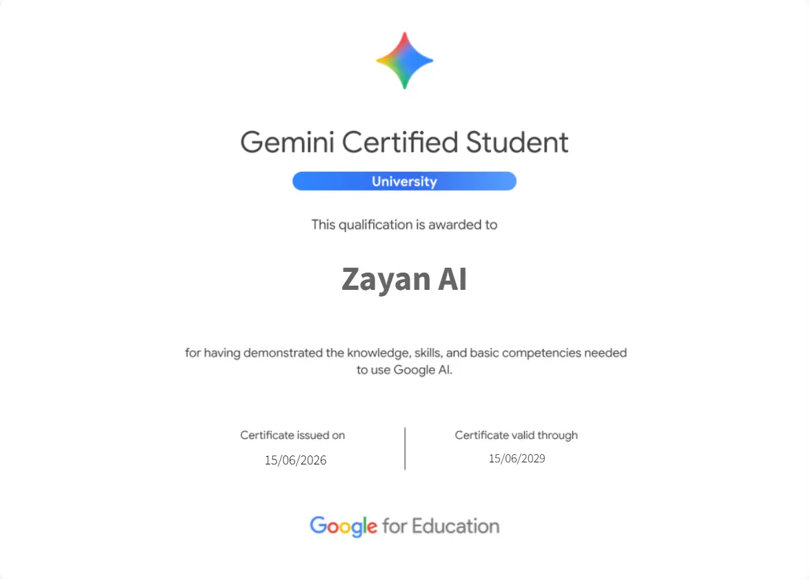 Google Antigravity Official Certificate — WhiteMoon AI