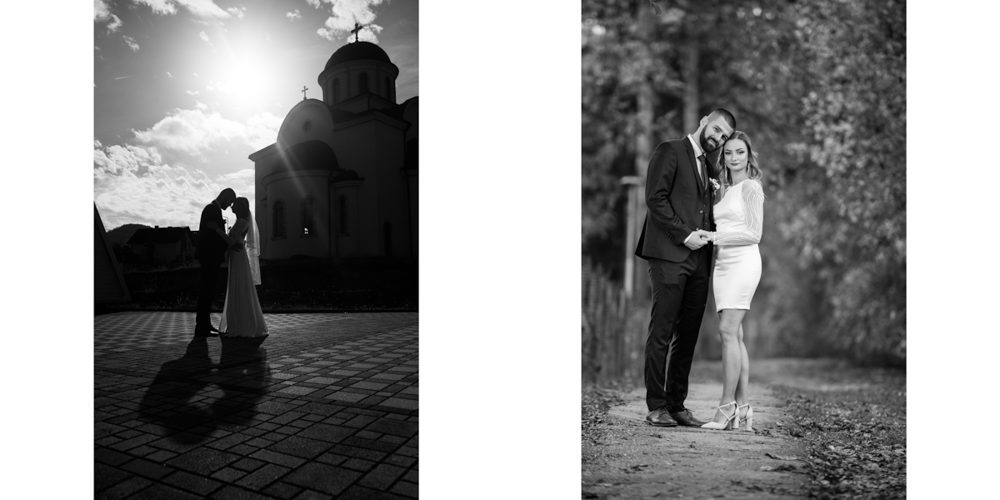 crno-bele fotografije mladenaca