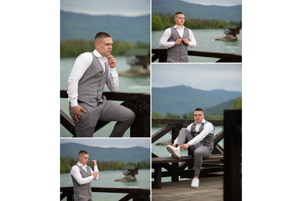 slavljenik kod kućice na Drini