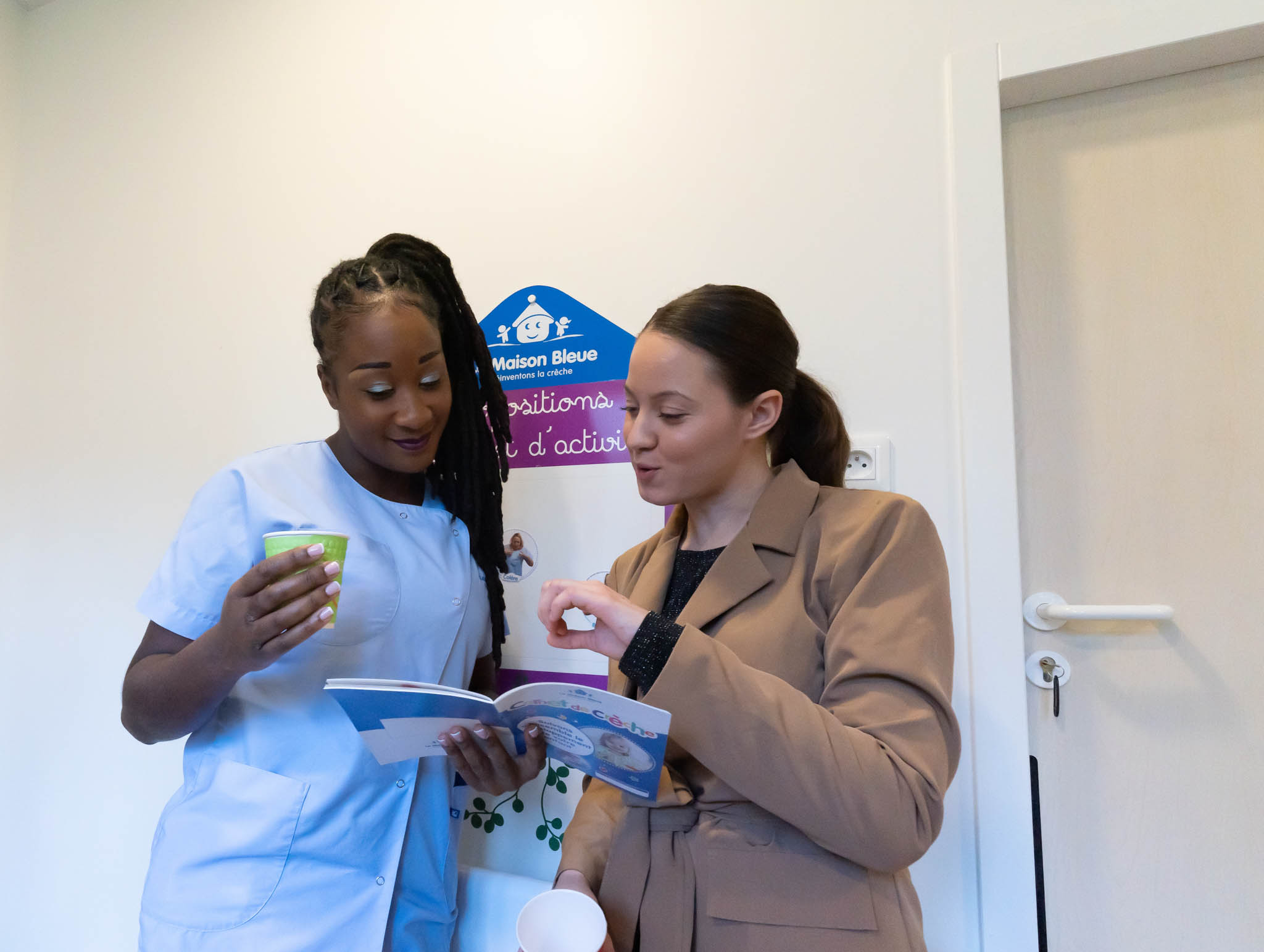 Accueil parent en crèche