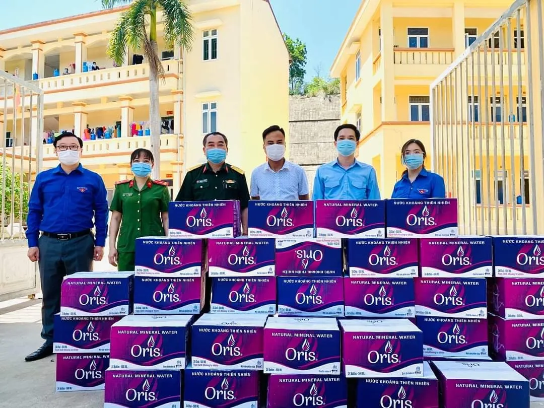 Oris Ủng Hộ Nước Khoáng 2 Khu Cách Ly Tại TP. Hòa Bình