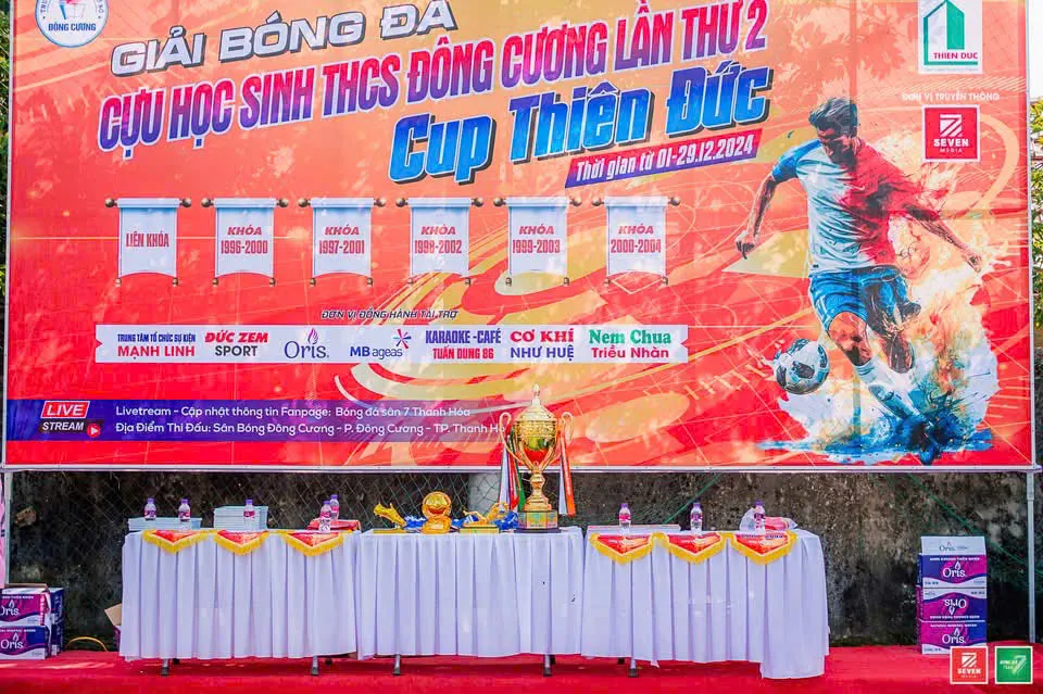 ORIS TÀI TRỢ GIẢI BÓNG ĐÁ CỰU HỌC SINH THCS ĐÔNG CƯƠNG