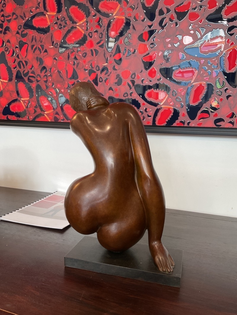 Sculpture, en bronze de jean laniau