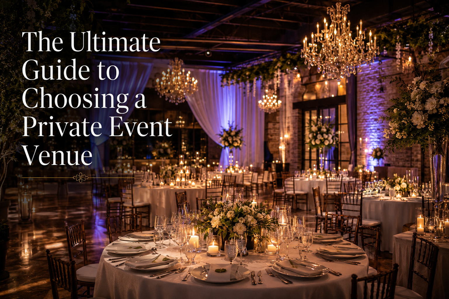 The Ultimate Guide to Choosing a Private Event Venue