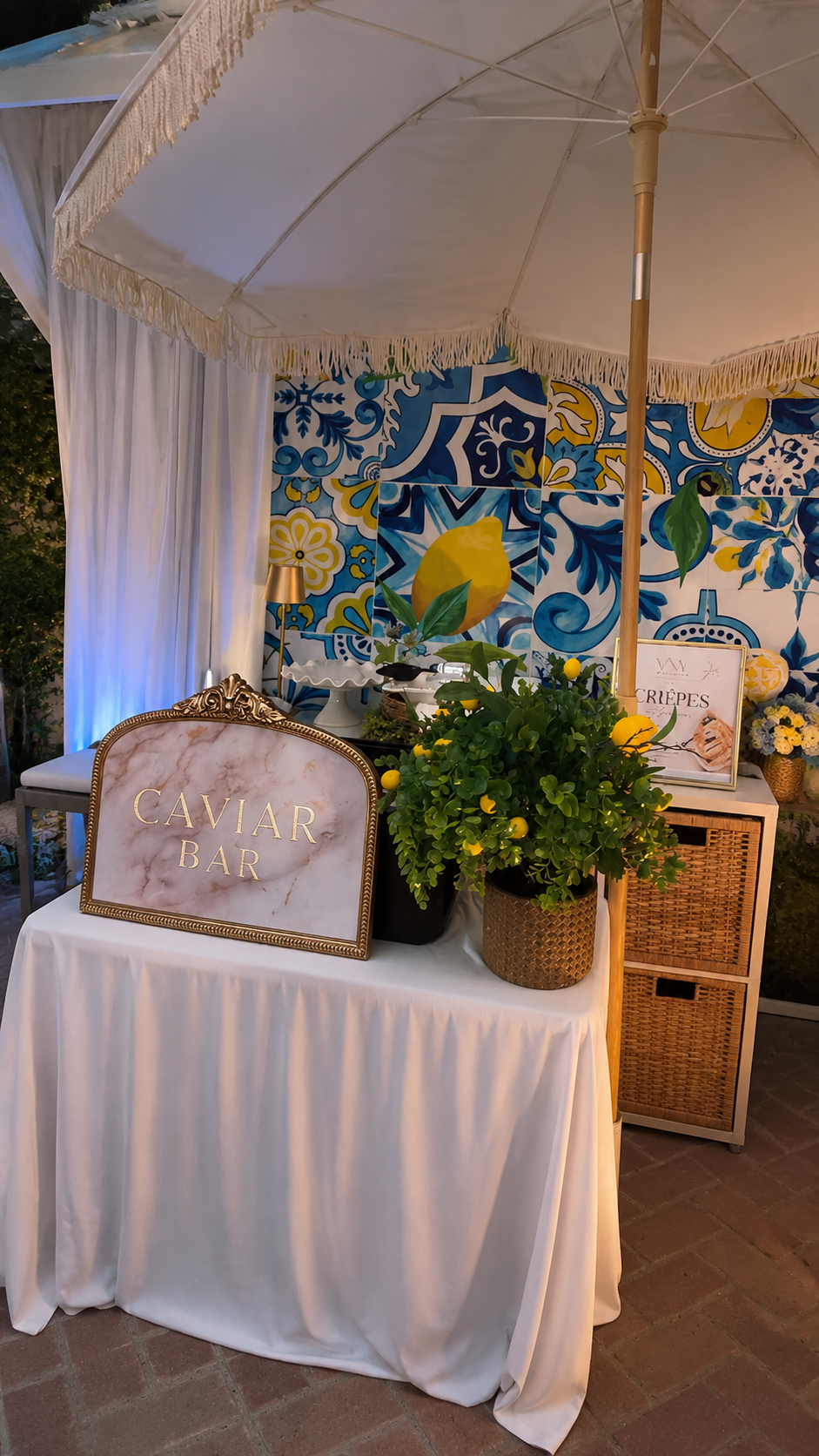 Luxury Caviar Station by VNV Gourmet for South Florida events