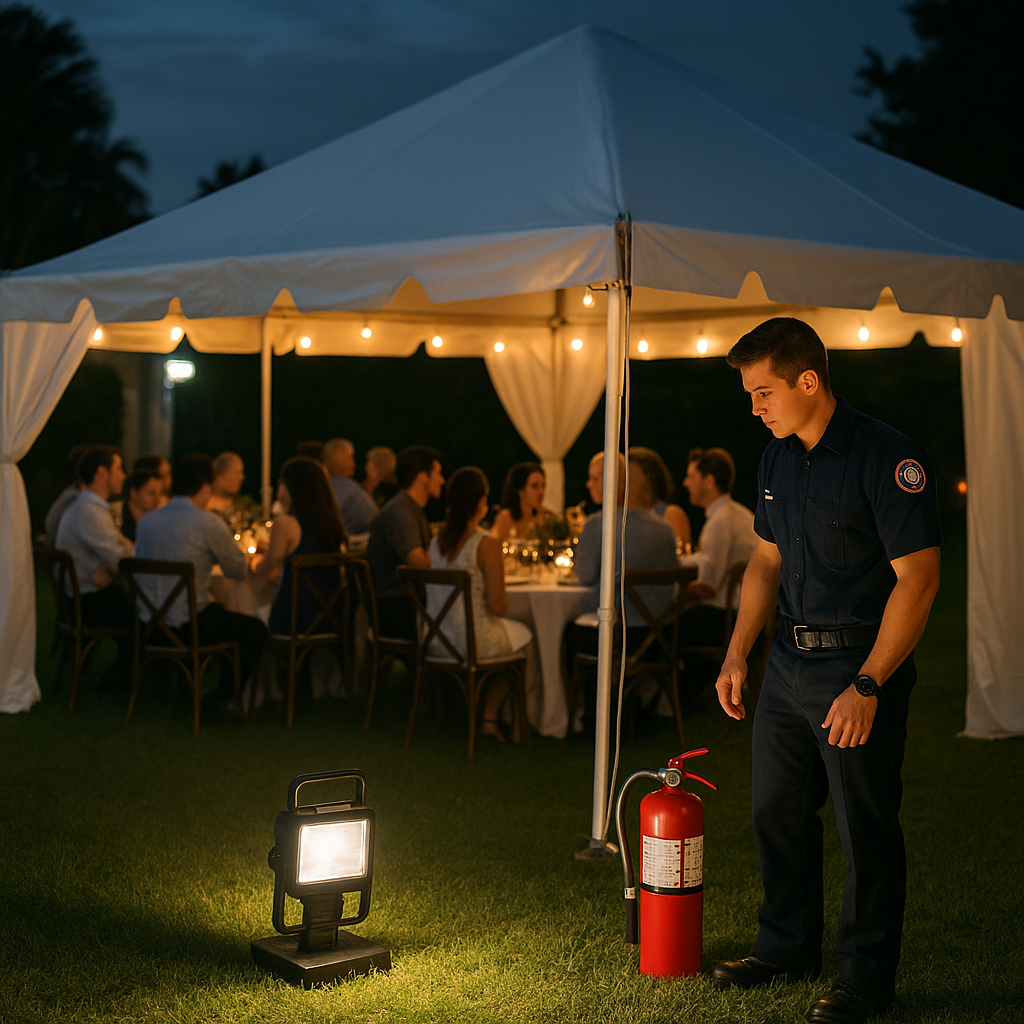 Your 20x40 Tent May Need a Fire Permit: The Code Triggers South Florida Hosts Don't See Coming