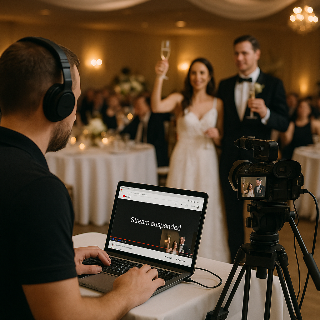 Livestreaming a Wedding or Gala? Why YouTube Can Cut Your Feed Mid-Toast