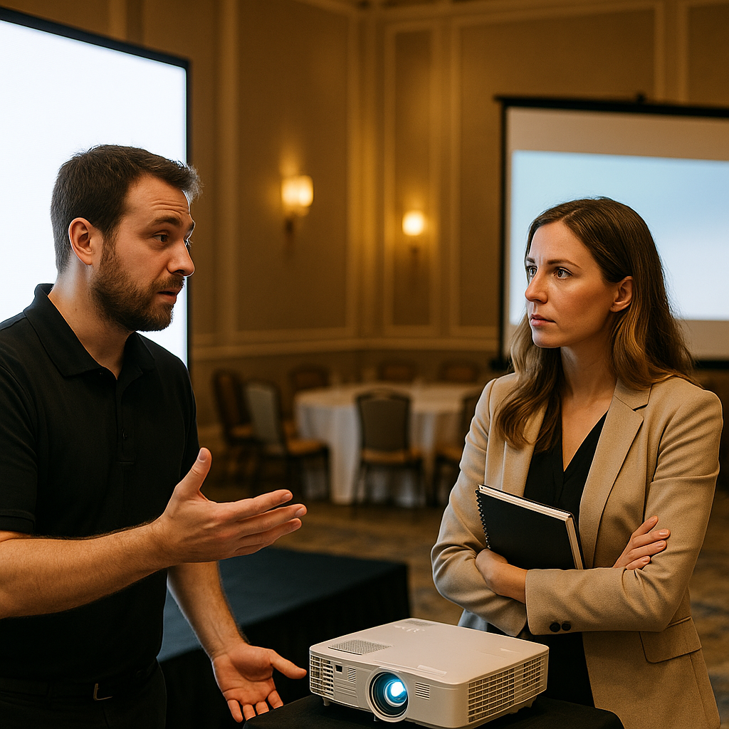 LED Wall or Projector? Choosing the Right Screen for Your Ballroom Presentation