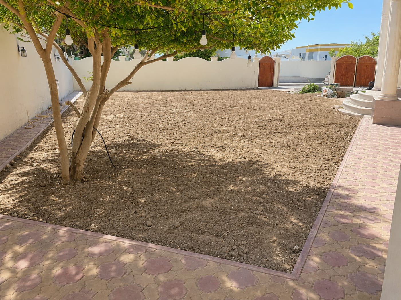 Before, Backyard lawn, UAE