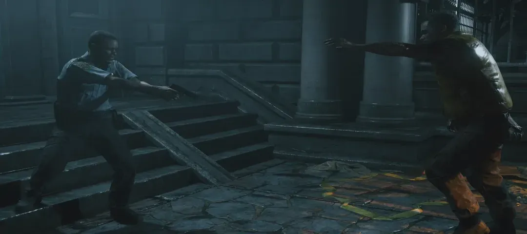 Marvin enfrentando a Brad Vickers