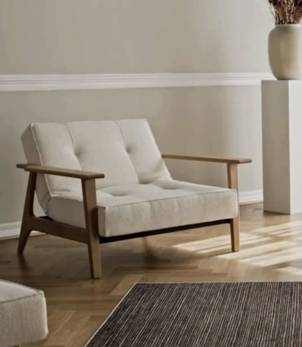 Sillón de respaldo dividido