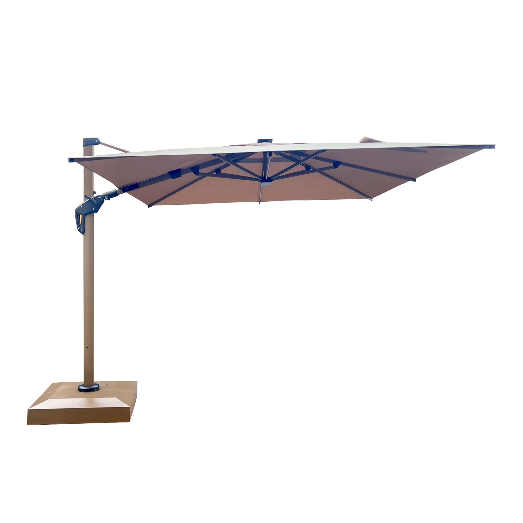Sombrilla lateral cuadrada Summit con LED