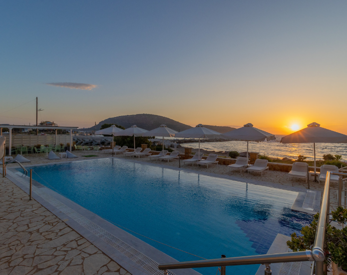 Sunsent at the pool