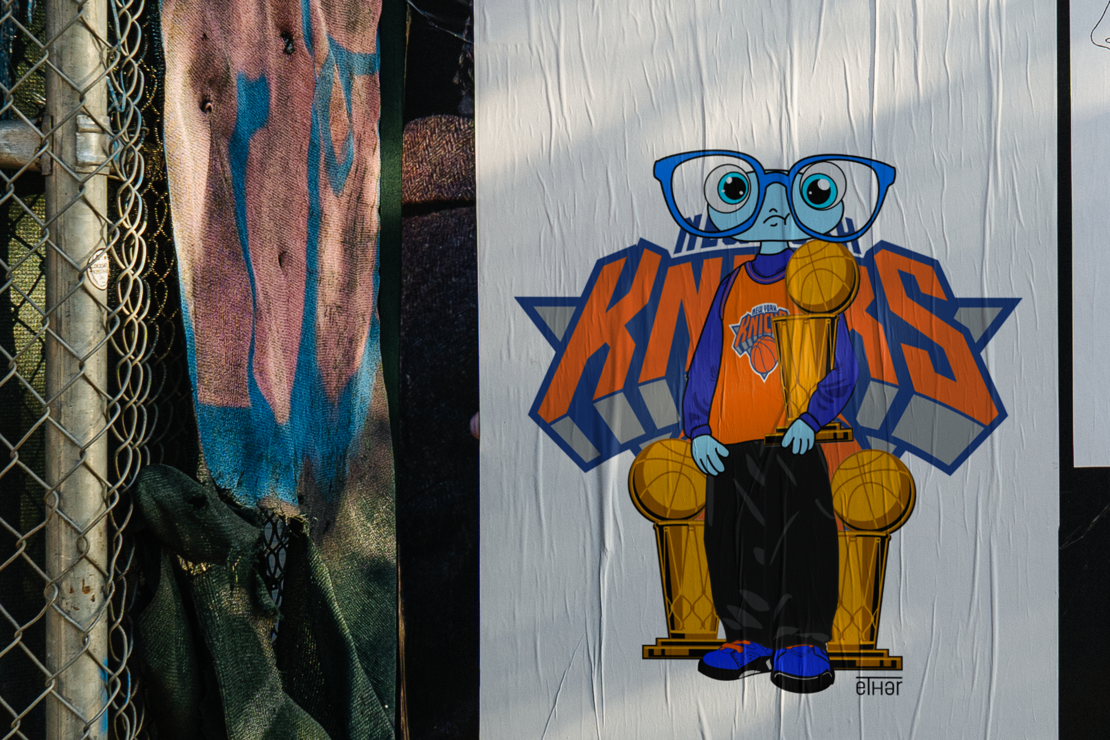 'Knicks Blu' Poster