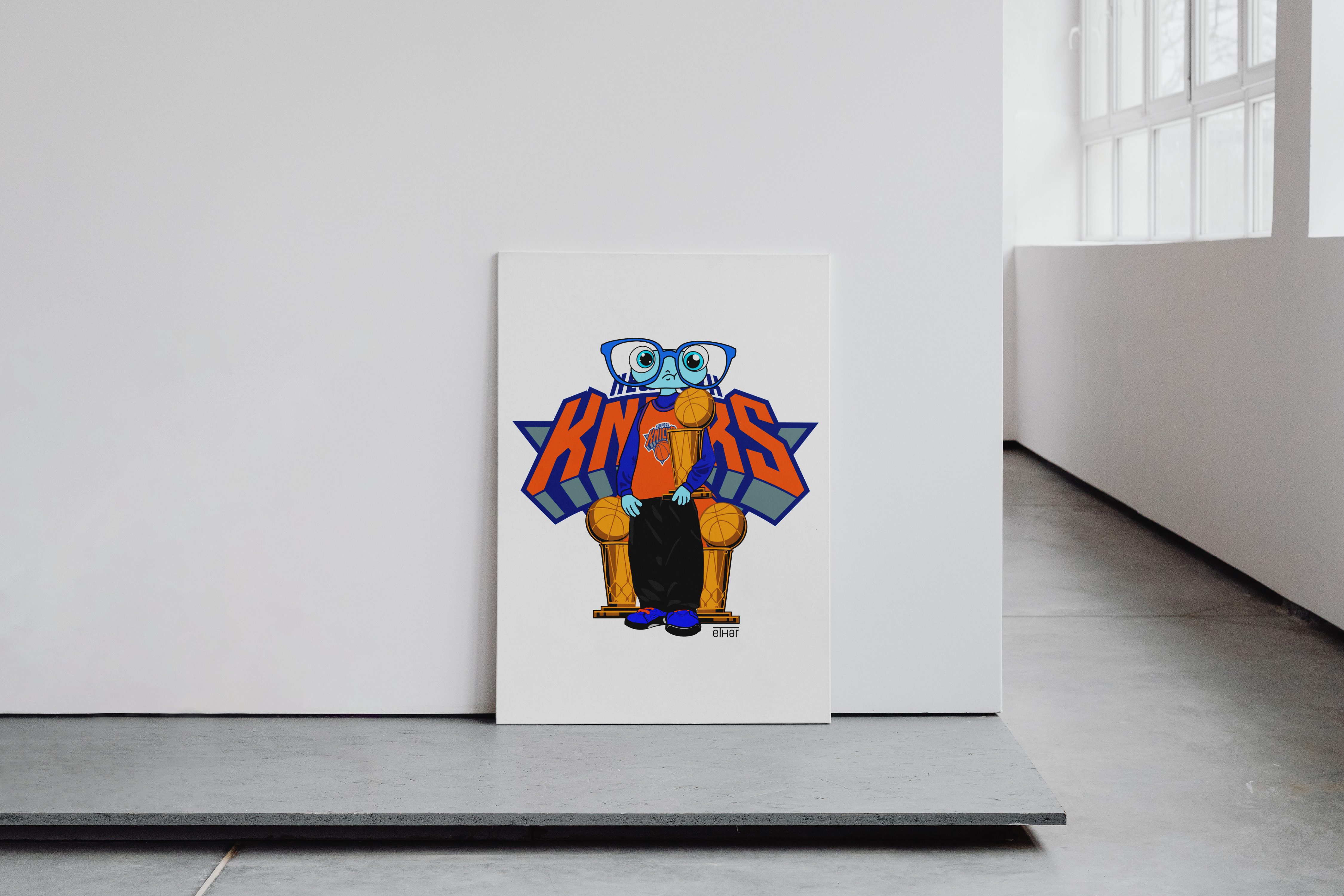 'Knicks Blu' Poster