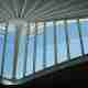 The interior of the roof of Bilbao airport.