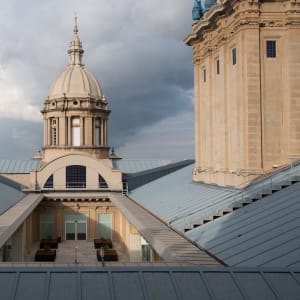 A photo of the roof of the Museu Nacional d’Art de Catalunya