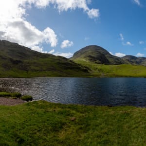 A small tarn on the approach to Scafell Pike.