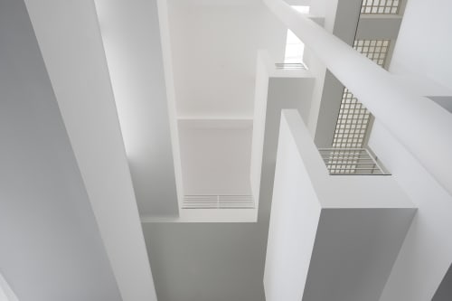 A photo from inside the atrium of the Museu d’Art Contemporani de Barcelona.