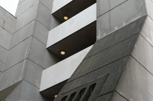 A detail of one of the Brunswick Centre’s stairwells from the side.
