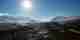 A wide panorama of the Gleann Eanaich valley. There’s snow on the upper parts of the mountains and in the valley it’s mostly brown.