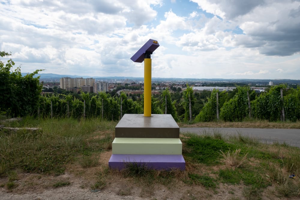 A viewing platform in Bauhaus style.