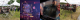 A grid of 4 images in a 4 by 1 layout. From left to right, top to bottom, the images are:
Image 1: Large geodesic sphere in front of a robotic machine
Image 2: Look mum no computer at a synthesiser
Image 3: Close up photo of the screen of a vintage Asteroids arcade game  with dark black screen and white ship and asteroids. There’s strong reflections on the cover glass and the player’s face is reflected twice.
Image 4: Person riding a giant mechanical robot with 8 legs
