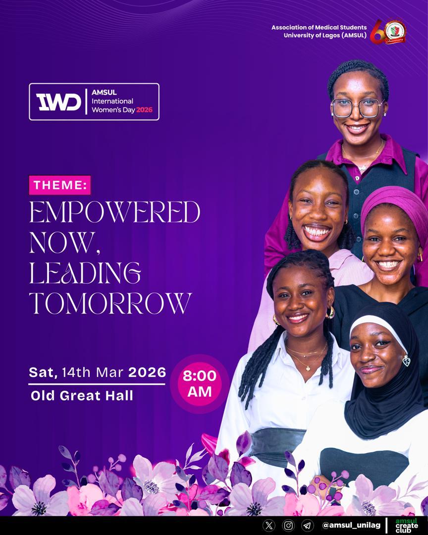 AMSUL IWD'26 — Sat, 14 Mar 2026 in University of Lagos.